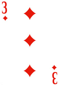 Trois de Carreau cette carte annonce une volonté de construire que ce soit dans le domaine affectif ou dans le domaine des affaire 